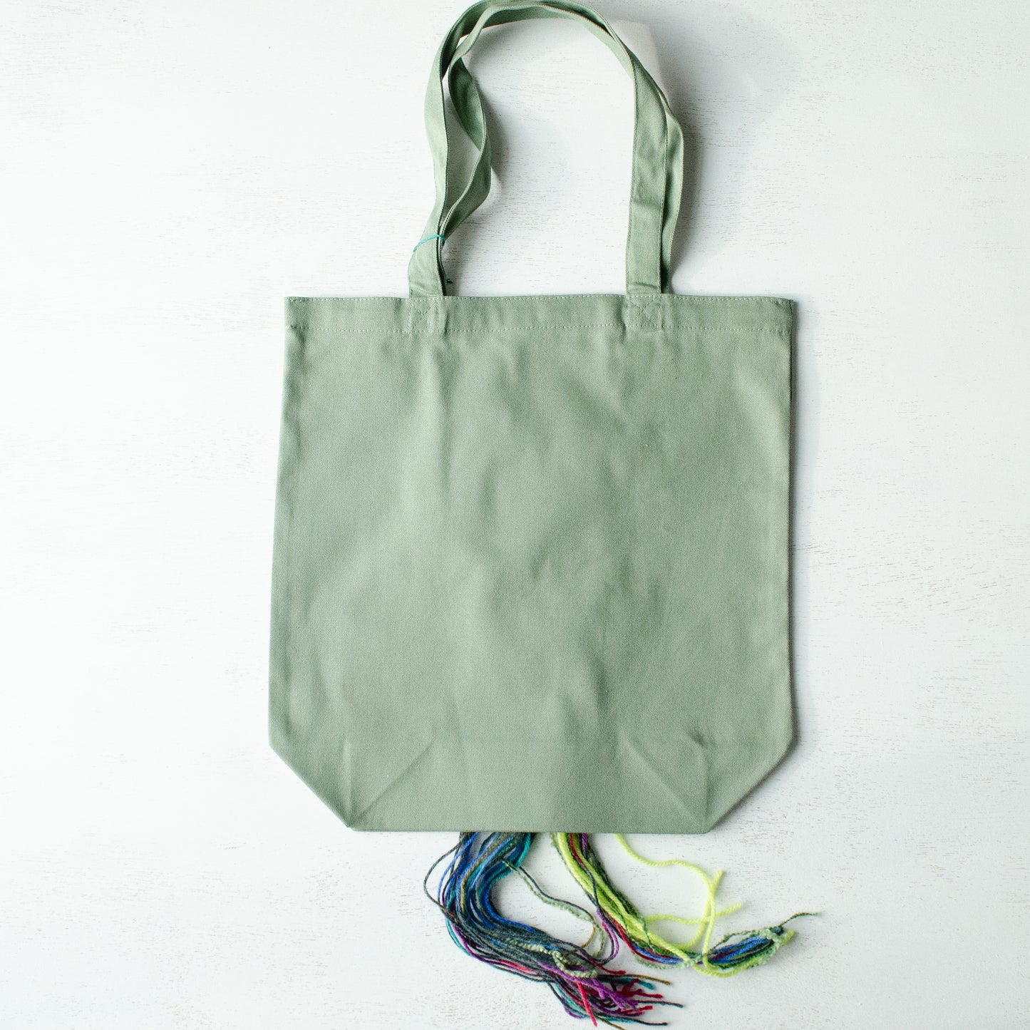 (New)裂き織りトート【リーフグリーン】