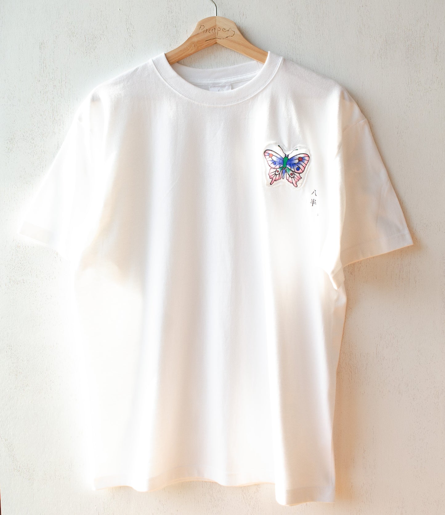 【new】八半Tシャツ(蝶々)