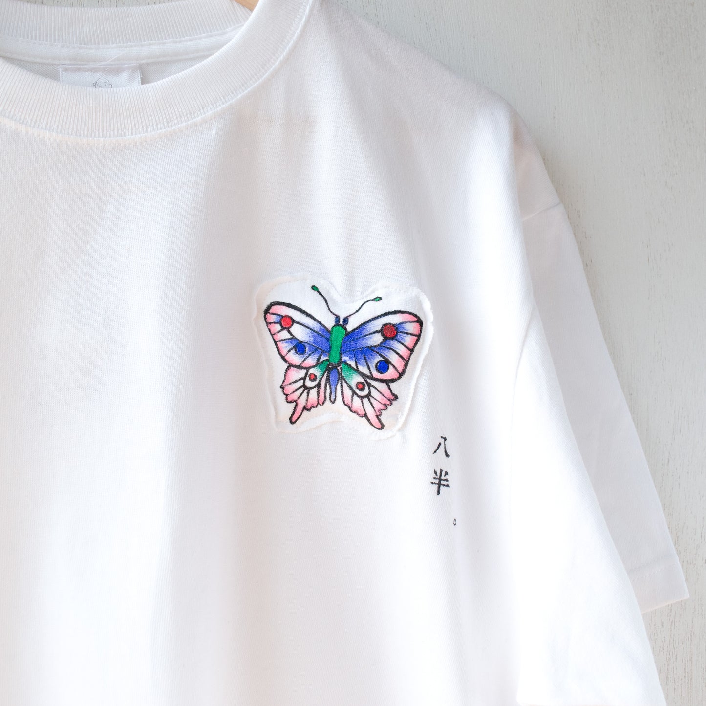 【new】八半Tシャツ(蝶々)