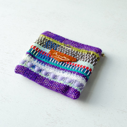 【New】裂き織りポーチ(14cm)