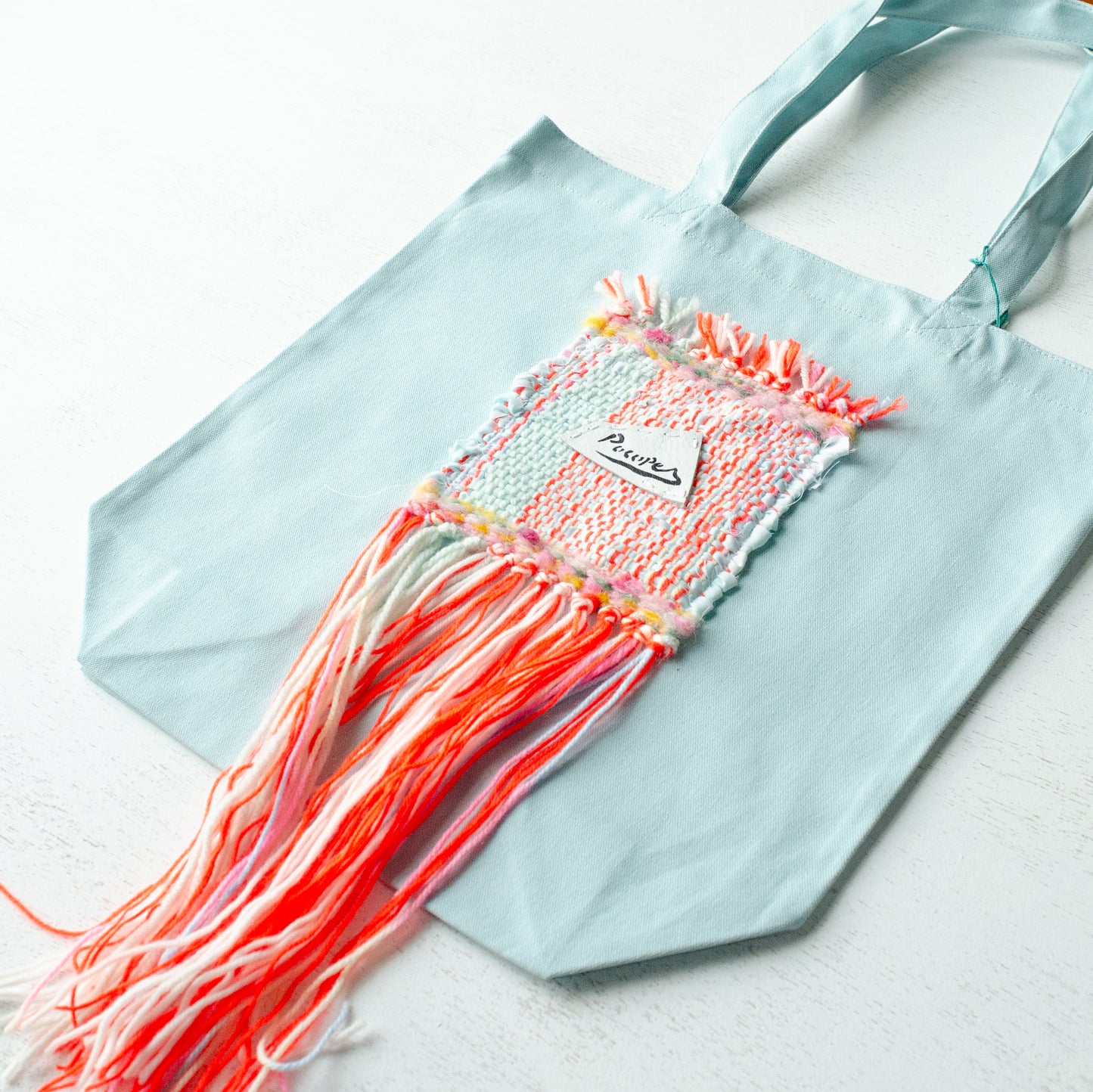 (New)裂き織りトート【ミントグリーン】