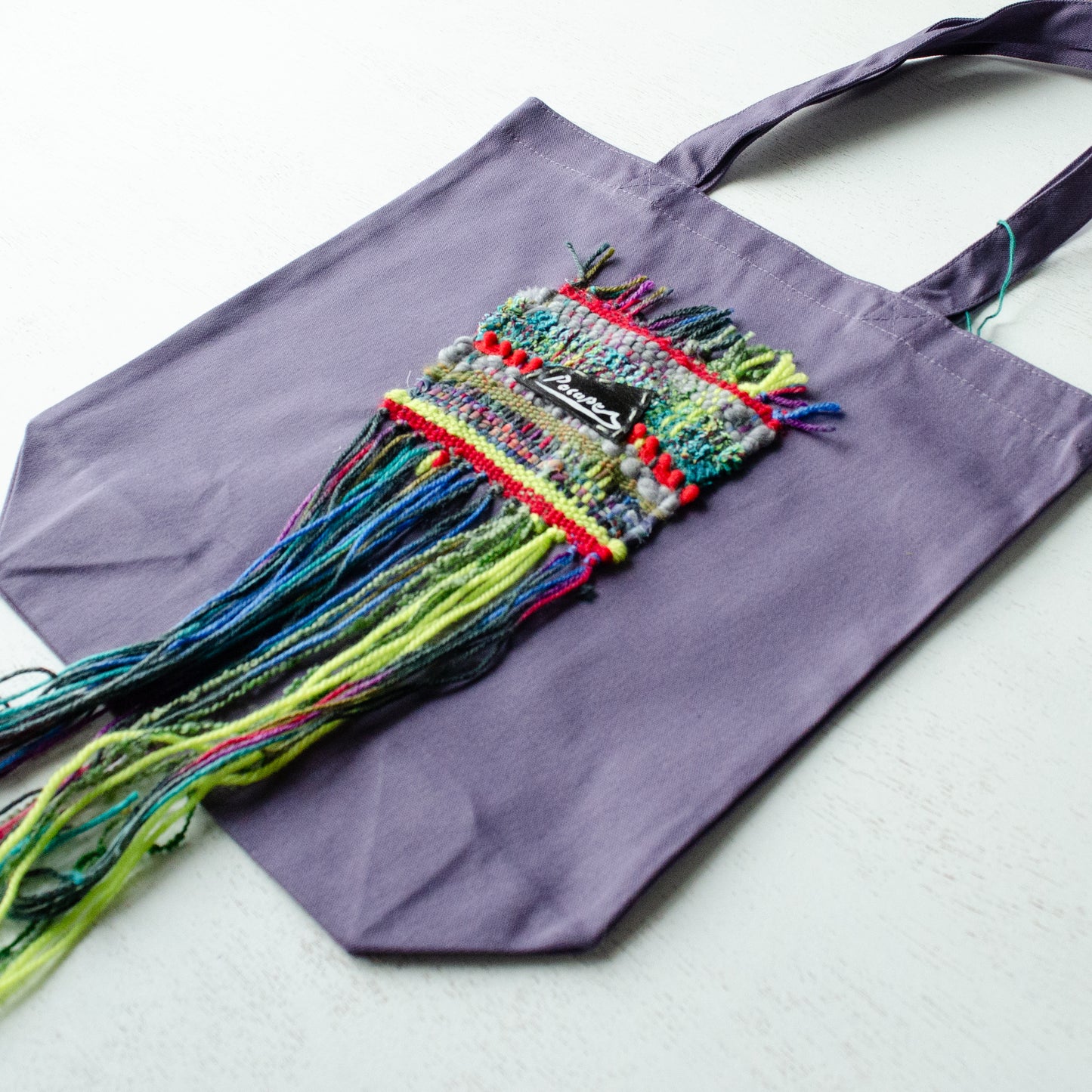 (New)裂き織りトート【ストーンパープル】