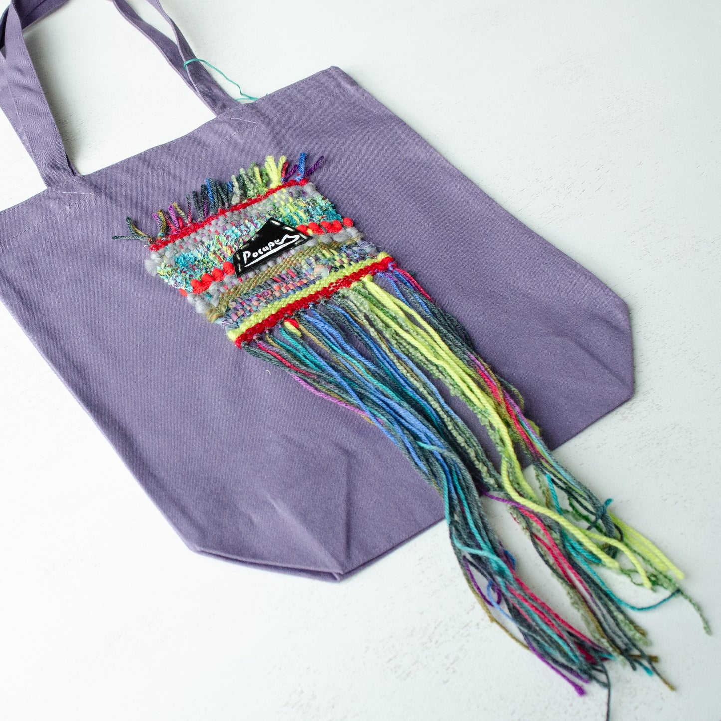 (New)裂き織りトート【ストーンパープル】