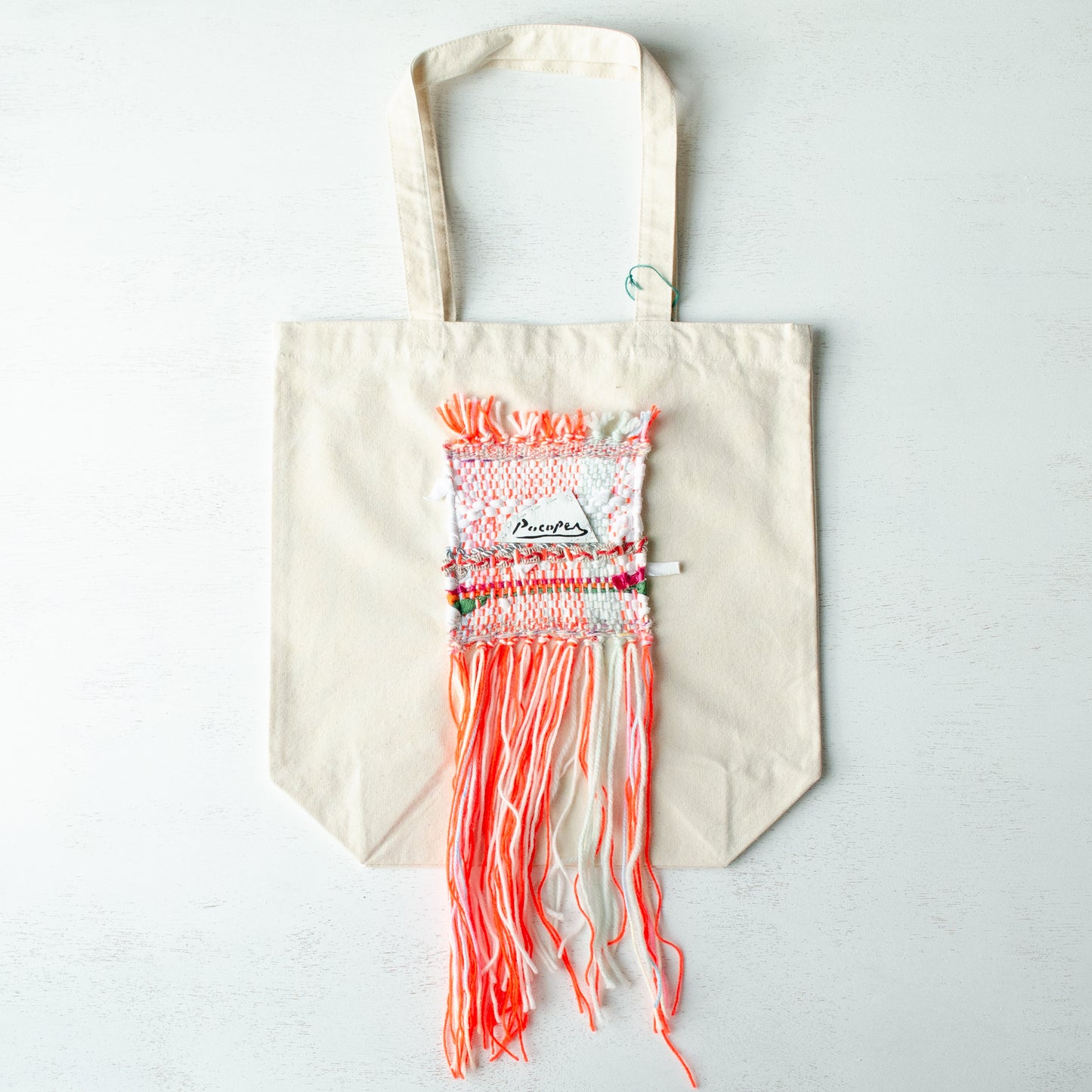 (New)裂き織りトート【ナチュラル】