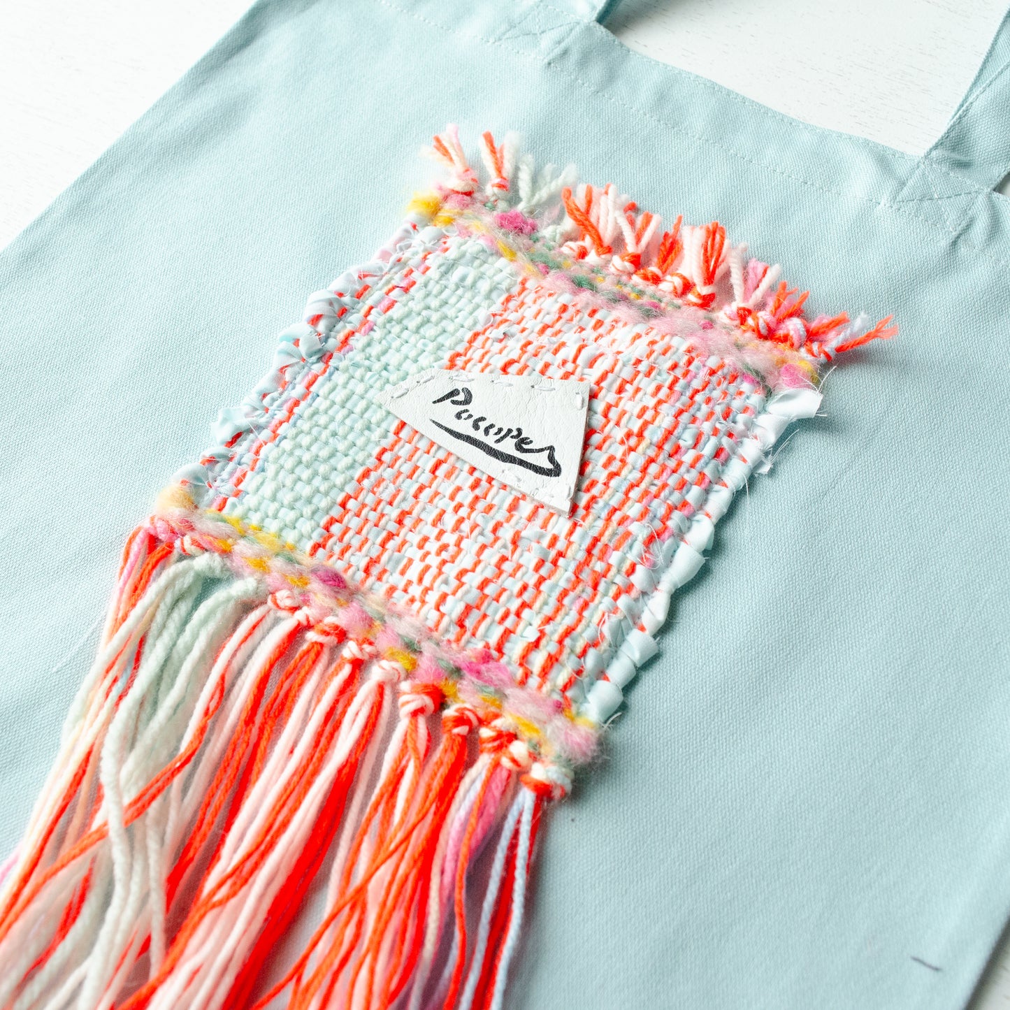 (New)裂き織りトート【ミントグリーン】