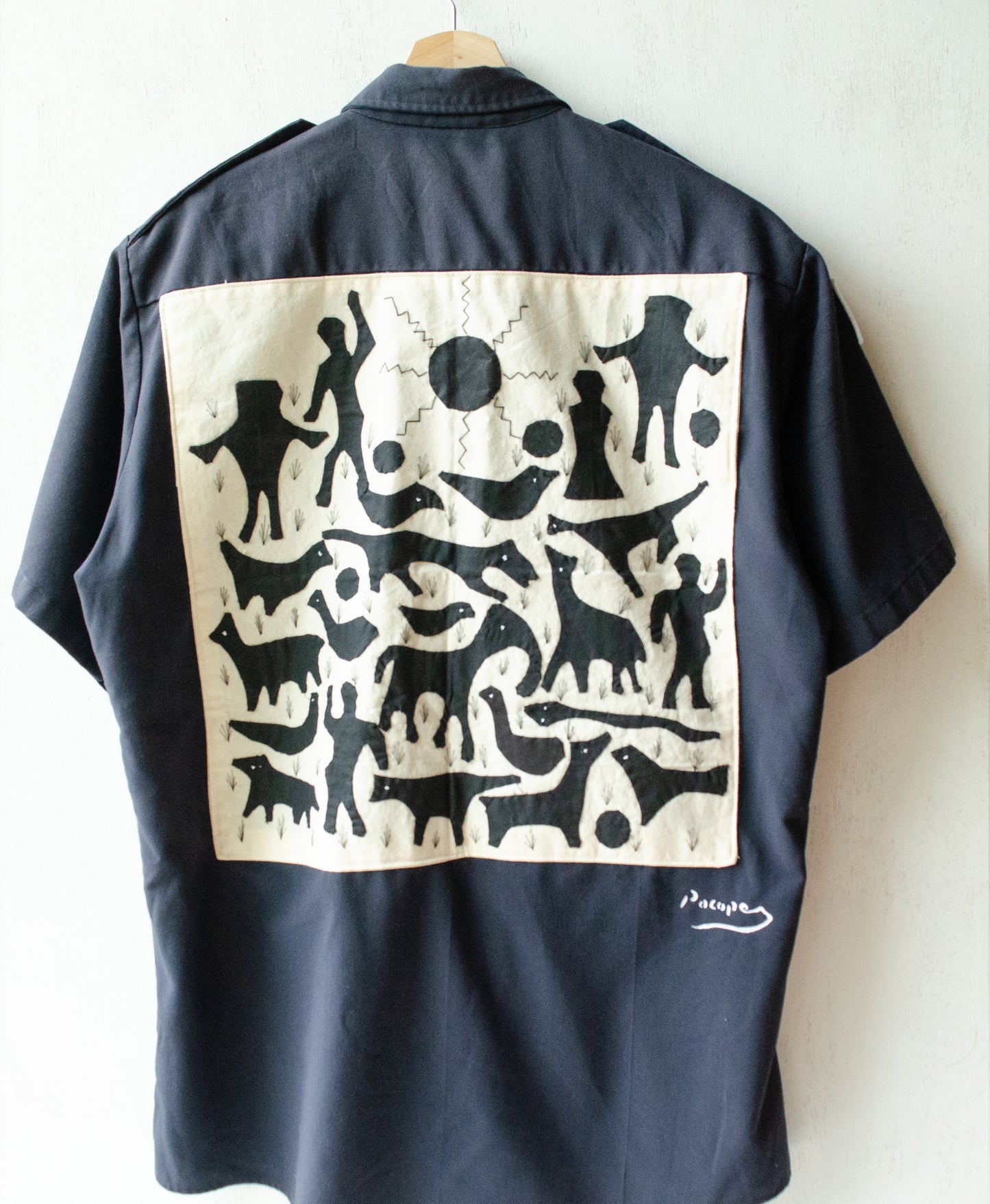 　【new】リメイクシャツ(navy)