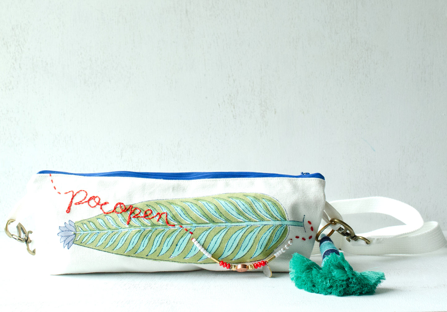 (New)横長ポシェット【青】