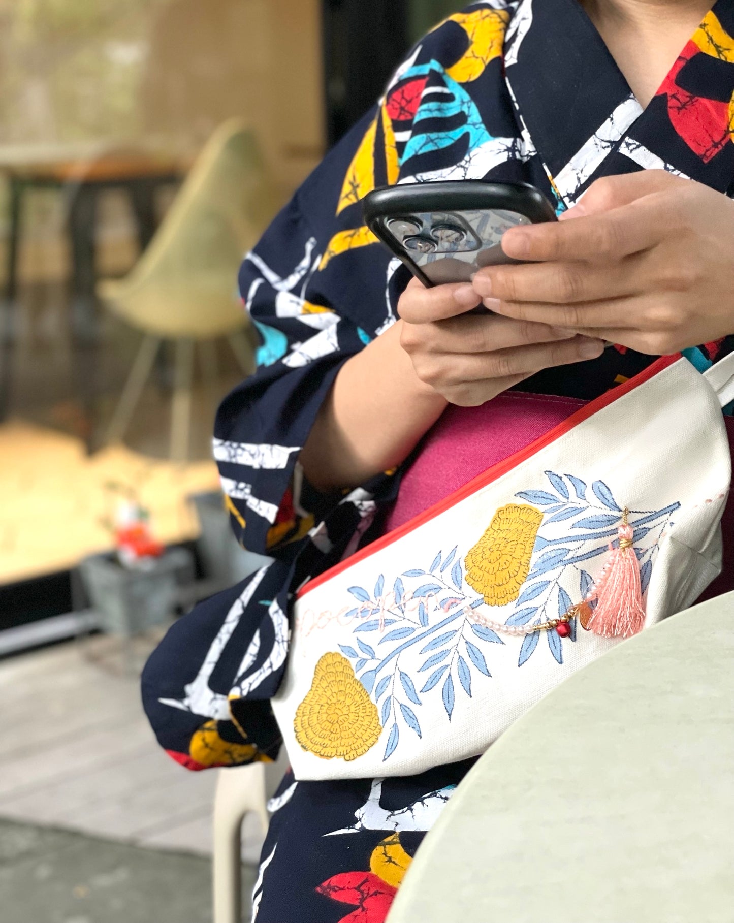 (New)横長ポシェット【オレンジ】