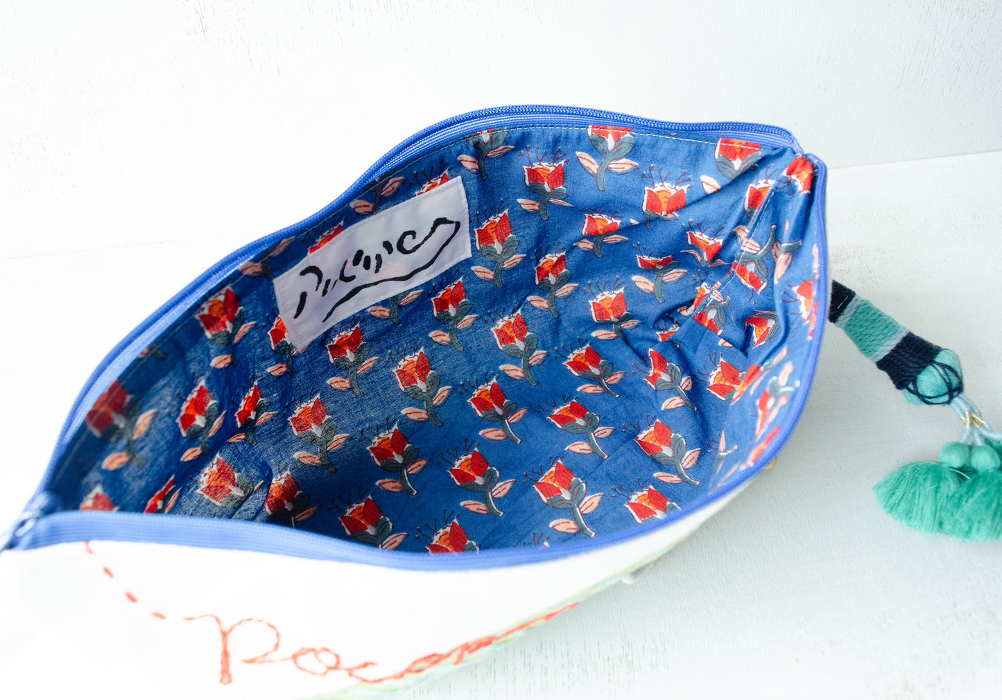 (New)横長ポシェット【青】