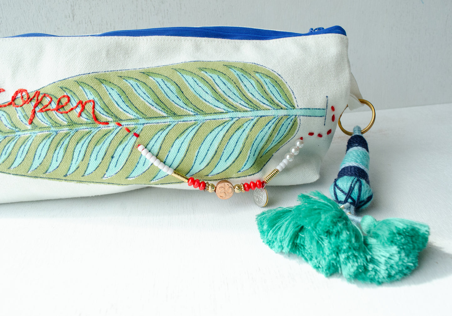 (New)横長ポシェット【青】