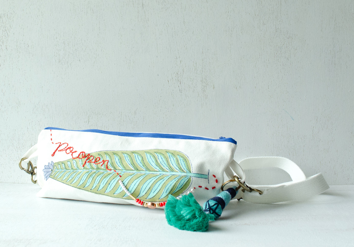 (New)横長ポシェット【青】